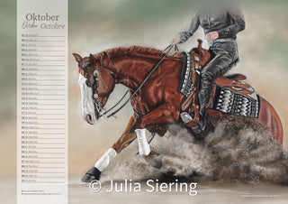 Kunstkalender Western Horses & Sports 2025