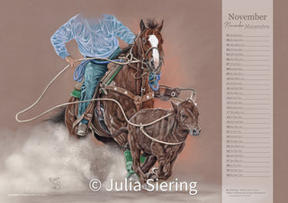 Kunstkalender Western Horses & Sports 2025