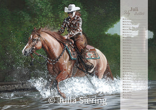 Kunstkalender Western Horses & Sports 2025